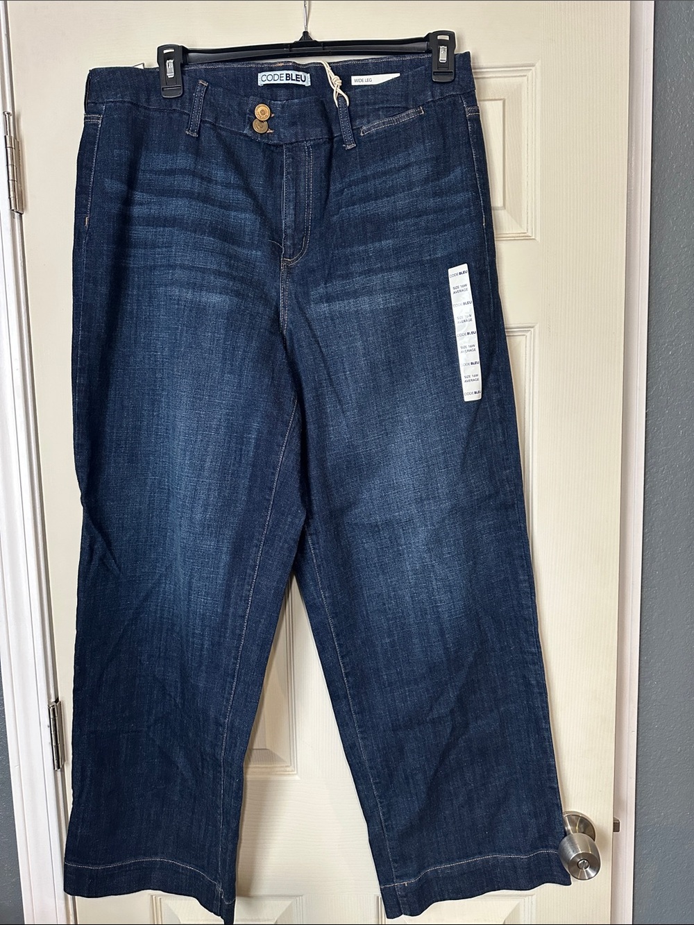 Code Bleu Dark Wide Leg Jeans